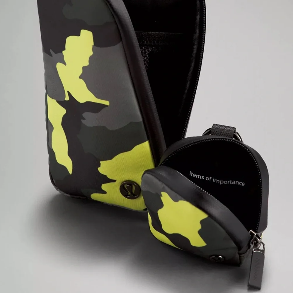 LULULEMON NWT MODULAR PHONE CROSSBODY BAG HERITAGE CAMO NEO MINT MULTI - Picture 2 of 9